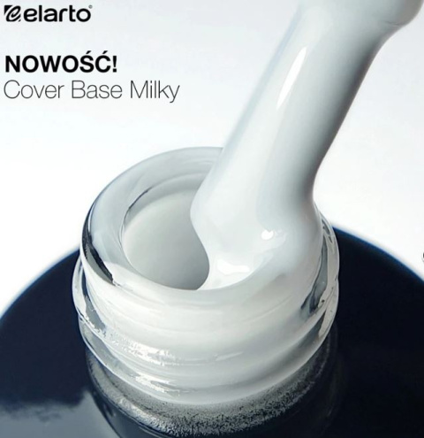ELARTO Baza hybrydowa budująca Elastic Cover Base Milky 7ml ELARTO Baza hybrydowa budująca Elastic Cover Base Milky 7ml