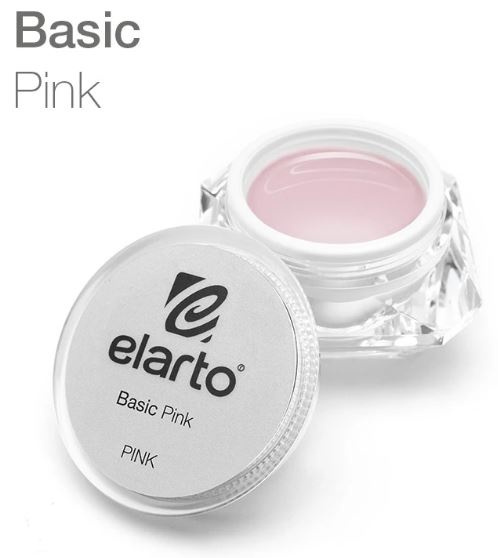 ELARTO Żel bazowy i budujący mlecznoróżowy Basic Pink 15g