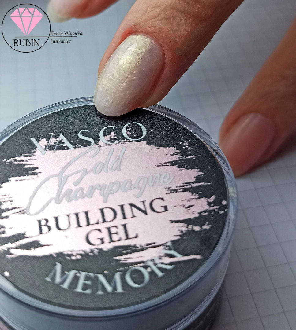 Żel budujący z pamięcią Gold Champagne Memory Vasco 15g Żel budujący z pamięcią Gold Champagne Memory Vasco 15g