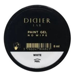 No wipe paint gel "DIDIER LAB", white, 8ML