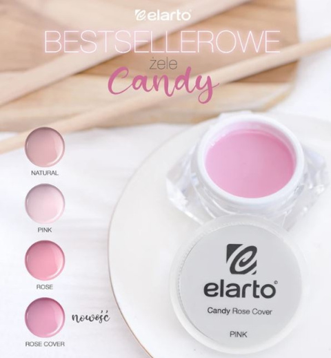Żel budujący różowy kamuflaż Candy Rose Cover 15g Żel budujący różowy kamuflaż Candy Rose Cover 15g