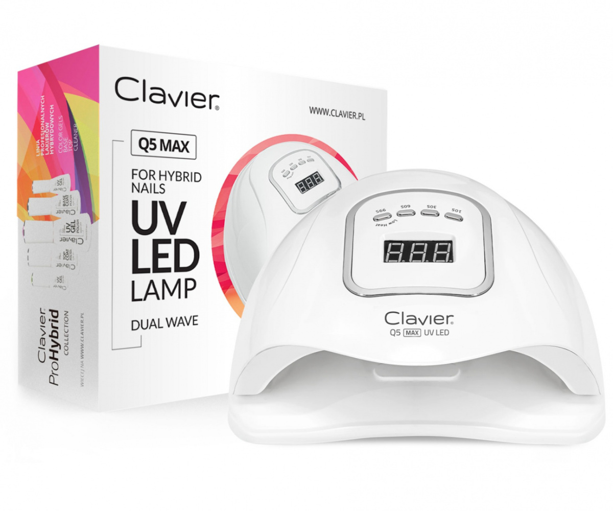 80W Lampa – LED UV (45 diod) Clavier – Q5 MAX do Hybryd, Manicur