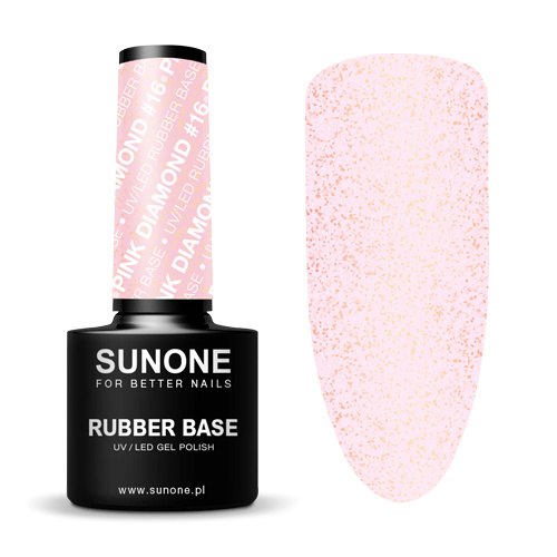 Baza kauczukowa Rubber Base Pink Diamond #16 5g SUNONE