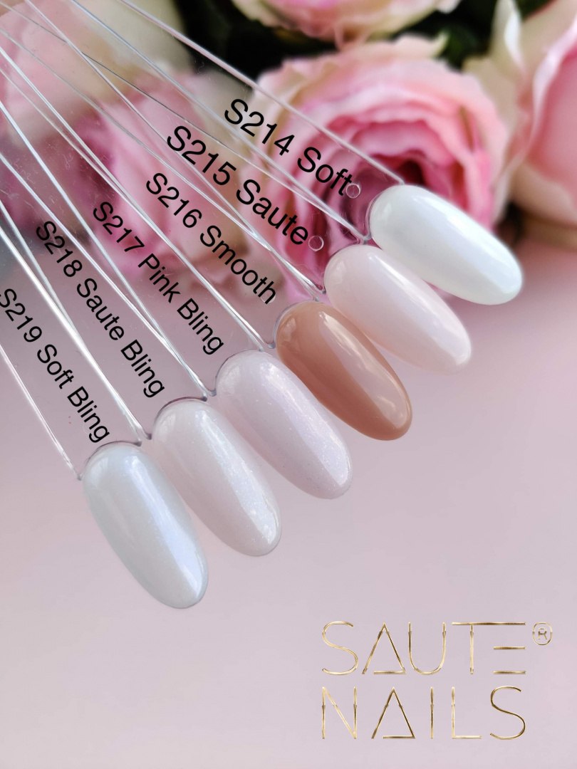 LAKIER HYBRYDOWY SAUTE NAILS - S217 PINK BLING