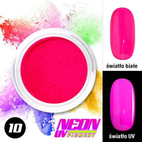 PIGMENT NEONOWY DO PAZNOKCI W PROSZKU NEON UV PIGMENT NR 10