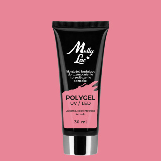 Polygel akrylożel MollyLac budujący Peony 30ml Nr 24