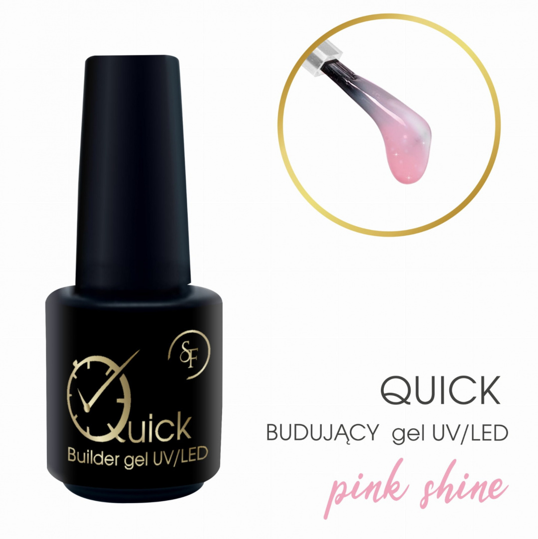 QUICK - BUDUJĄCY ŻEL UV/LED PINK SHINE 15 G QUICK - BUDUJĄCY ŻEL UV/LED PINK SHINE 15 G
