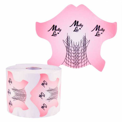 SZABLONY FORMY DO PAZNOKCI 500SZT PERFECT SALON LINE MIGDAŁ PUDROWY RÓŻ MOLLYLAC SZABLONY FORMY DO PAZNOKCI 500SZT PERFECT SALON LINE MIGDAŁ PUDROWY RÓŻ MOLLYLAC