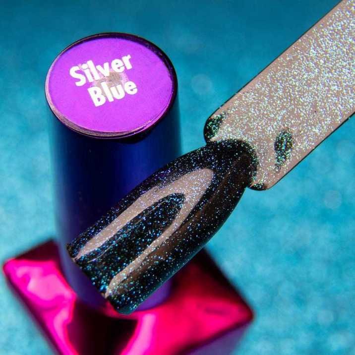 TOP NO WIPE MAGIC MOOD MOLLYLAC Z DROBINKAMI SILVER BLUE 5ml TOP NO WIPE MAGIC MOOD MOLLYLAC Z DROBINKAMI SILVER BLUE 5ml