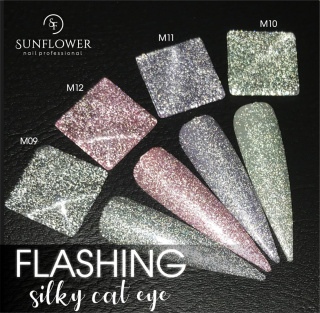 GELAQ - FLASHING SILKY CAT EYE M10