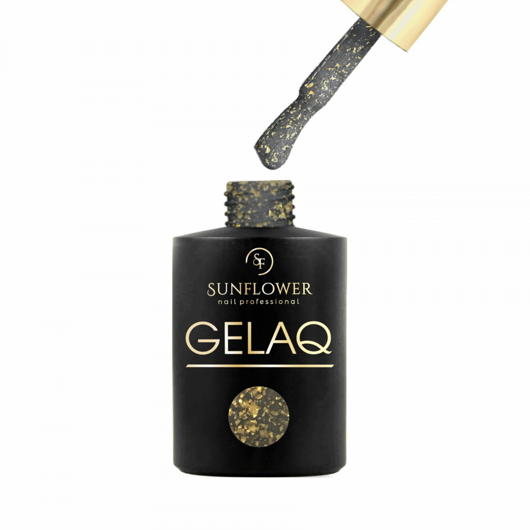 GELAQ - GOLD FLAKE EFFECT - BLACK 085 GELAQ - GOLD FLAKE EFFECT - BLACK 085