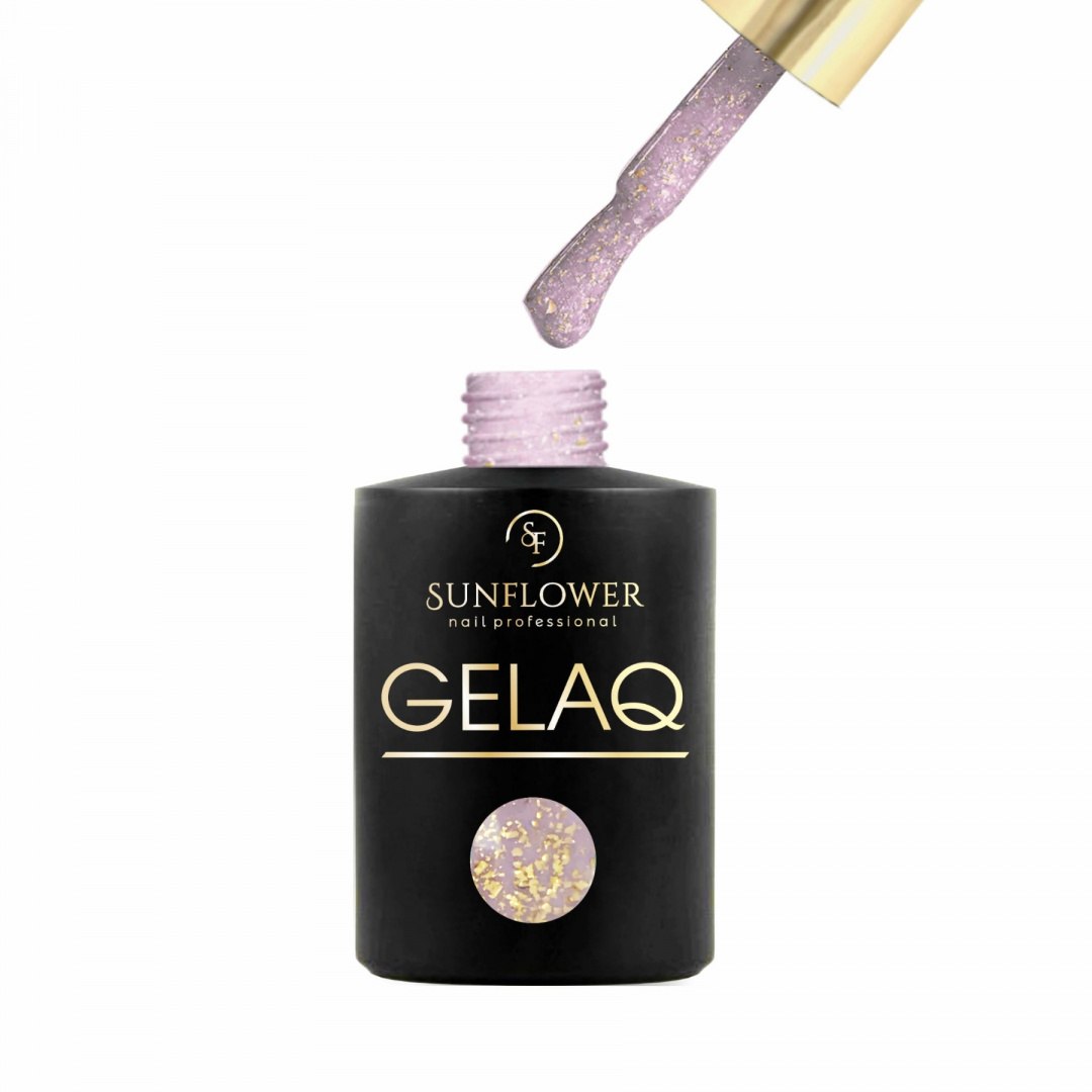 GELAQ - GOLD FLAKE EFFECT - LILA 082 GELAQ - GOLD FLAKE EFFECT - LILA 082