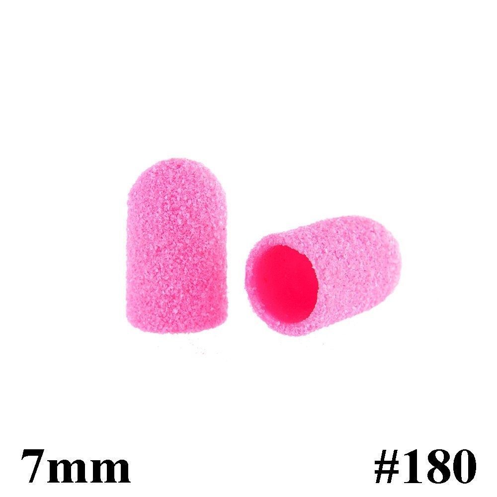 Kapturki do pedicure 7 mm gradacja 180 10 szt ABS Podo AlleMed Różowy Pink