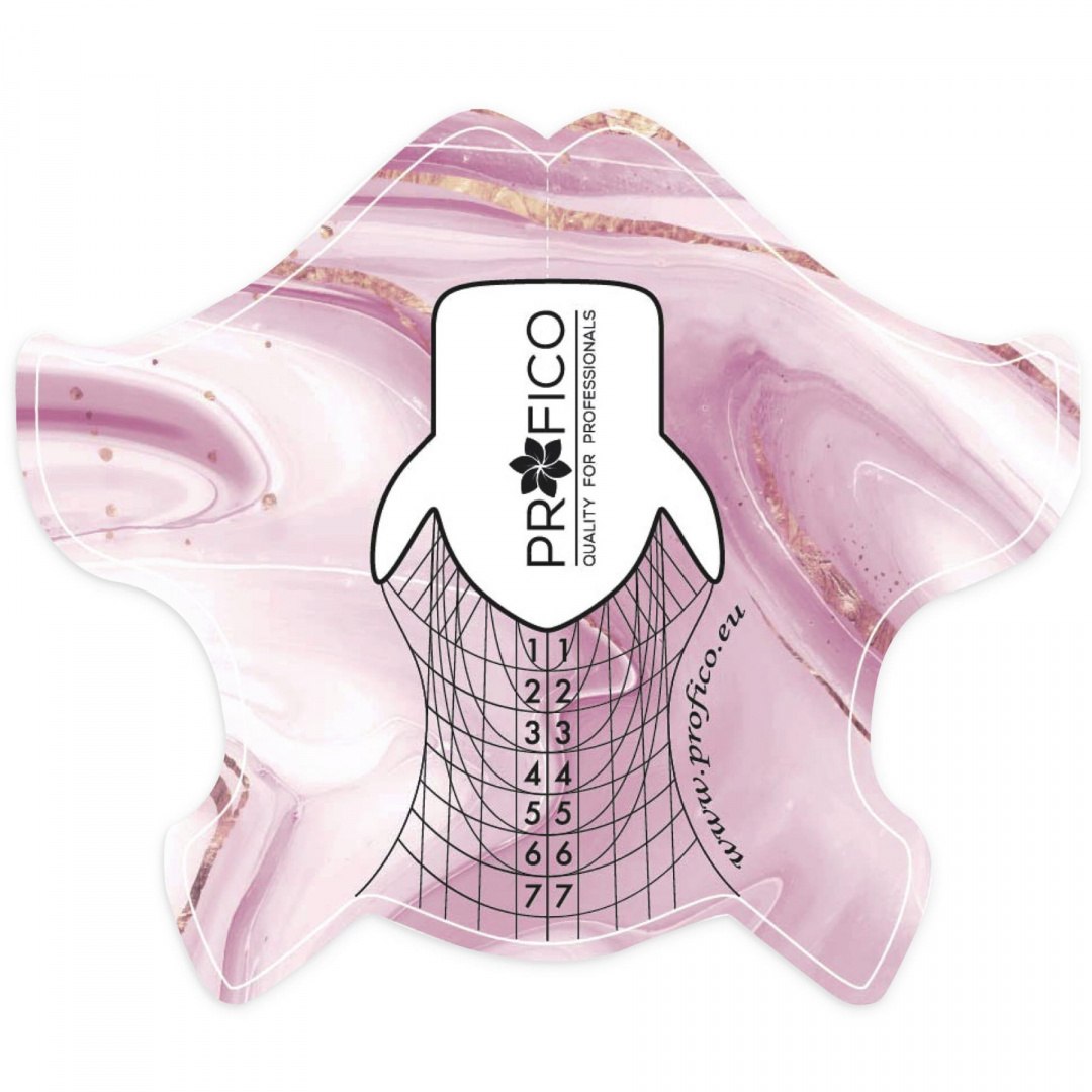 PROFICO Szablony plastikowe Pink Marble 100 SZT PROFICO Szablony plastikowe Pink Marble 100 SZT