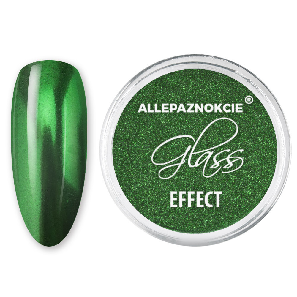 Pyłek lustrzany efekt Glass Effect Green Nr 9