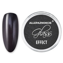 Pyłek lustrzany efekt do zdobień paznokci Glass Effect Black Nr 12
