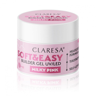 CLARESA żel budujący SOFT&EASY BUILDER GEL MILKY PINK 45G