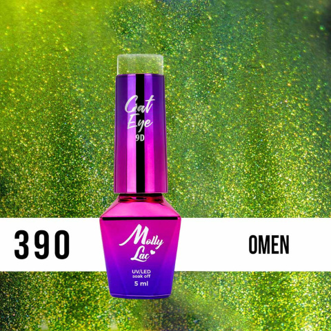 Lakier hybrydowy MollyLac Cat eye 9D Omen 5ml Nr 390 Lakier hybrydowy MollyLac Cat eye 9D Omen 5ml Nr 390