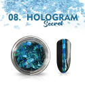 Pyłek do paznokci Hologram secret Nr 08