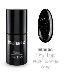 Top hybrydowy z efektem kamienia Elastic Dry Top KROP Top White Shiny 7ml