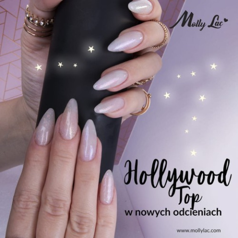 Top no wipe Hollywood z drobinkami MollyLac Re(a)dy to go! 5ml Top no wipe Hollywood z drobinkami MollyLac Re(a)dy to go! 5ml