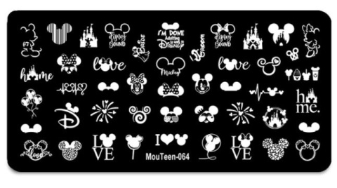 Blaszka do stempli Disney - 64 Blaszka do stempli Disney - 64