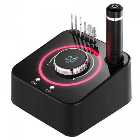 Frezarka – 80W – do Manicure, Paznokci, Pedicure 40000 RPM - Czarna Frezarka – 80W – do Manicure, Paznokci, Pedicure 40000 RPM - Czarna