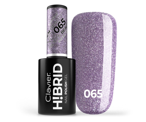 H!BRID Lakier hybrydowy brokatowy, glitter – 065 – Hidden Beauty