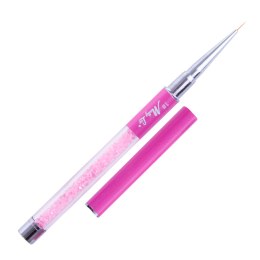MollyLac Pędzelek do zdobień Nr 1 Nail Art Brush 7 mm różowy