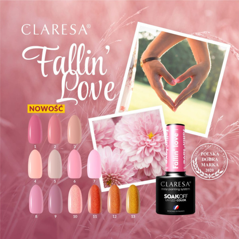 CLARESA Lakier Hybrydowy FALLIN' LOVE 10 -5g