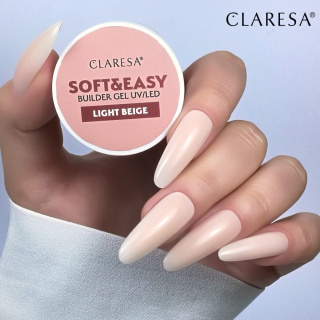 CLARESA Żel Budujący SOFT&EASY LIGHT BEIGE 45G