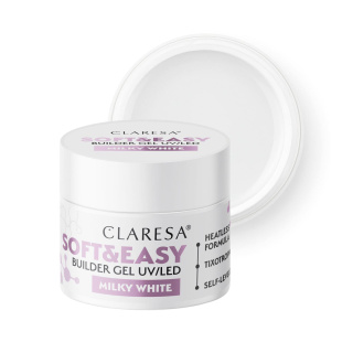 CLARESA Żel Budujący SOFT&EASY MILKY WHITE 45G