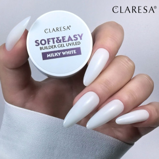 CLARESA Żel Budujący SOFT&EASY MILKY WHITE 45G