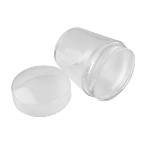Duży stempel silikonowy ze ściągaczką i zatyczką ochronną Clear Duży stempel silikonowy ze ściągaczką i zatyczką ochronną Clear