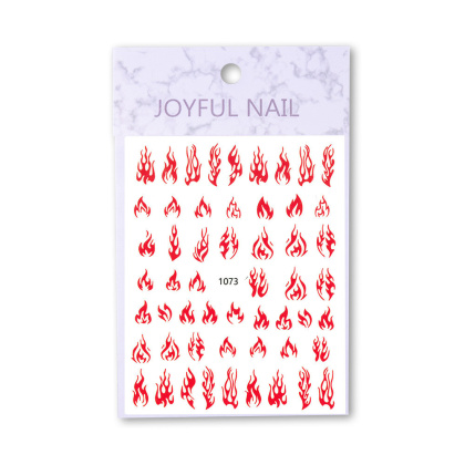 Naklejki do paznokci cienkie samoprzylepne Joyful Nail białe Nr 1073