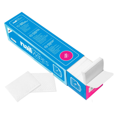 Perforowane waciki bezpyłowe do paznokci Clavier Nail Wipes – 325 szt., manicure