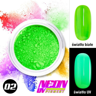 Pigment neonowy do paznokci w proszku uv 0,6 g Nr 02