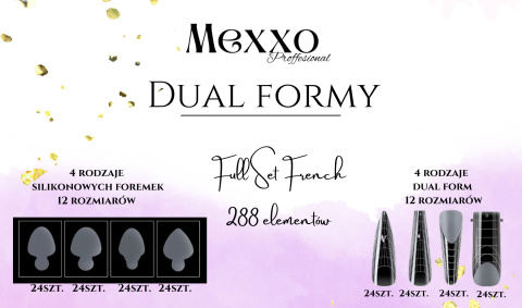 MEXXO Zestaw Full Set French 4 kształty + silikonowe foremki + GRATIS