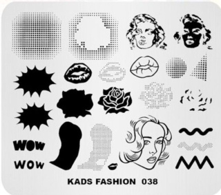 Kads Blaszka do stempli 038- FASHION