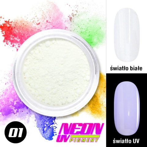 Pigment neonowy do paznokci neon uv pigment Nr 01