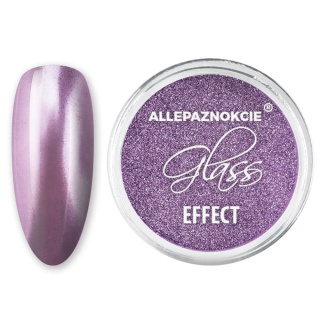 Pyłek lustrzany efekt do zdobień paznokci Glass Effect Lilac Nr 6
