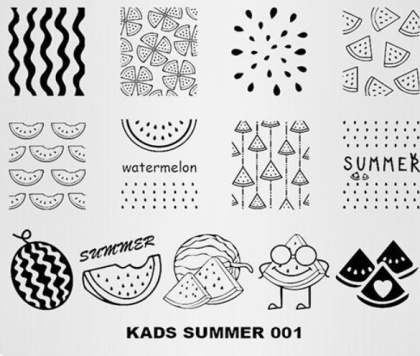 Kads Blaszka do stempli 001 - SUMMER