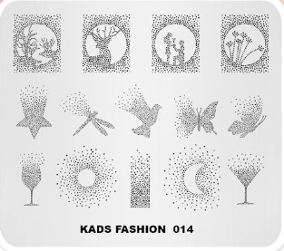 Kads Blaszka do stempli 014- FASHION