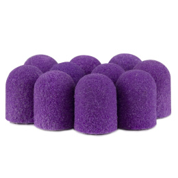 Kapturki do pedicure 10 mm gradacja 180 10 szt Fabric Podo AlleMed Fioletowy Purple
