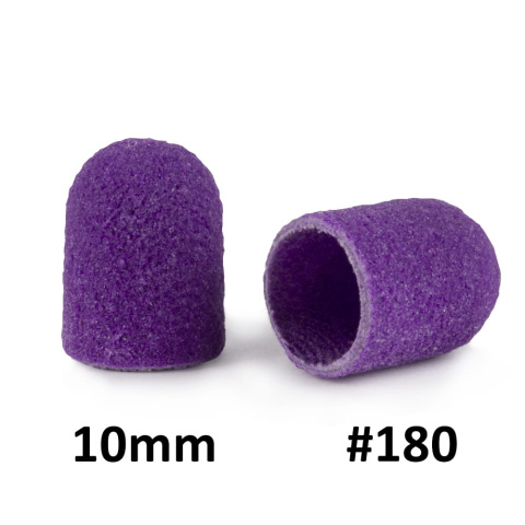 Kapturki do pedicure 10 mm gradacja 180 10 szt Fabric Podo AlleMed Fioletowy Purple