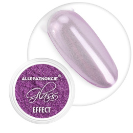 Pyłek lustrzany efekt do zdobień paznokci Glass Effect Lilac Nr 6