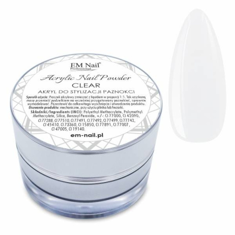 EM Nail Akryl Clear 20g