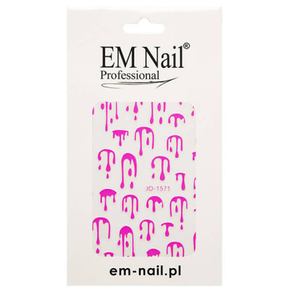 EM Nail Naklejki na paznokcie JO-1571-PINK