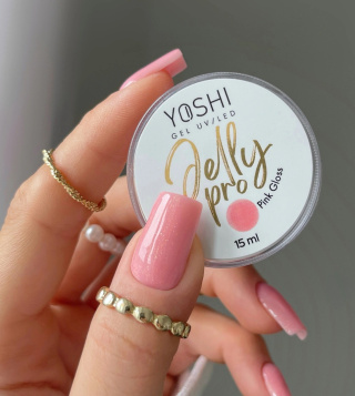 Yoshi Żel Budujący Jelly PRO Gel UV LED Pink Gloss 15 Ml