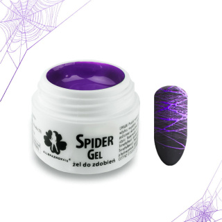 Żel do zdobień Spider Gel Violet Fioletowy 3 ml